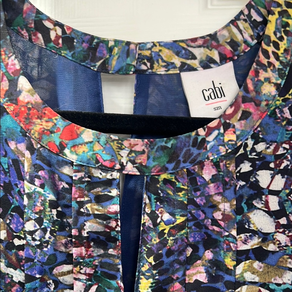 Cabi Colorful Abstract Blouse - Picture 2 of 6